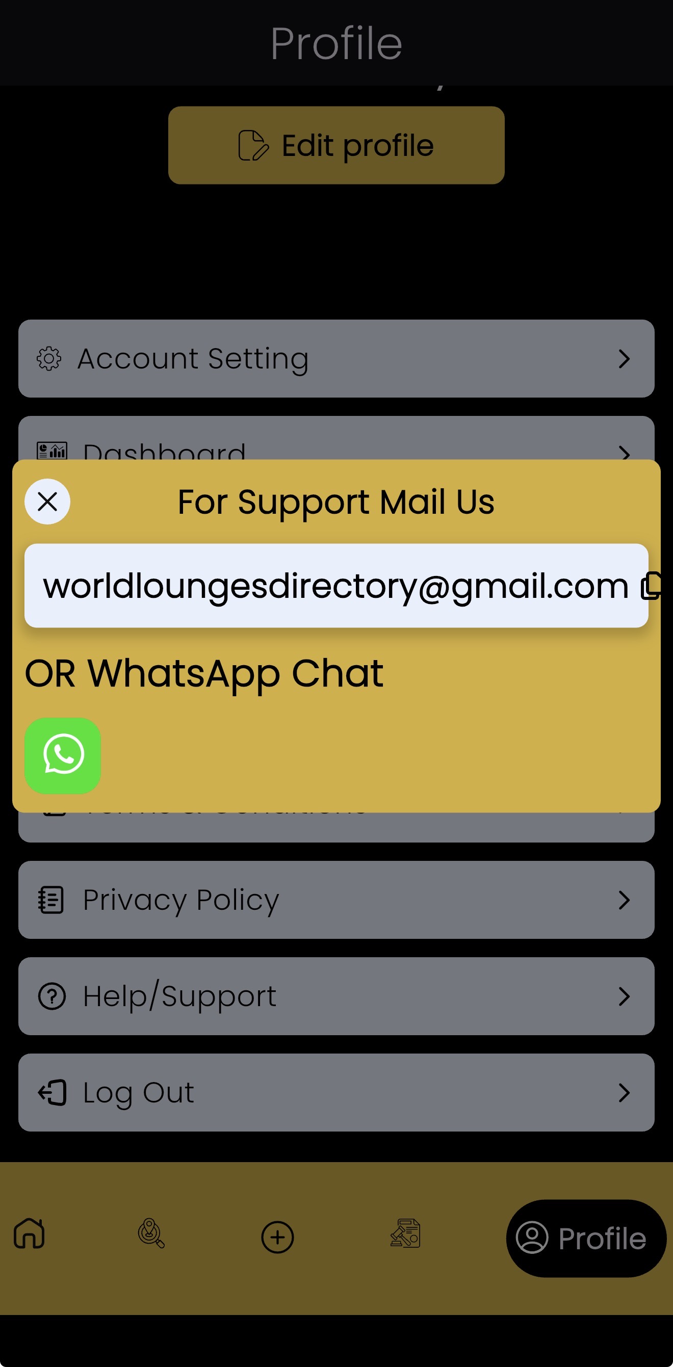 Contact Admin
